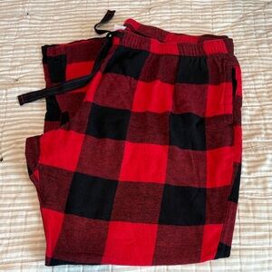 Old Navy Red and Black Checkered Pants